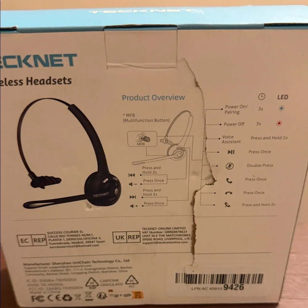 Wireless Headset - Black